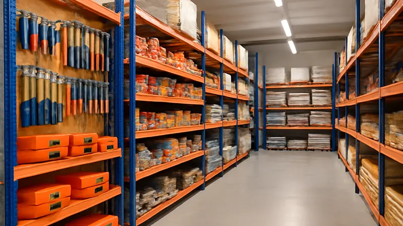 بهترین قفسه بندی فروشگاه ابزار و مصالح 2 قفسه بندی راک سنگین کار