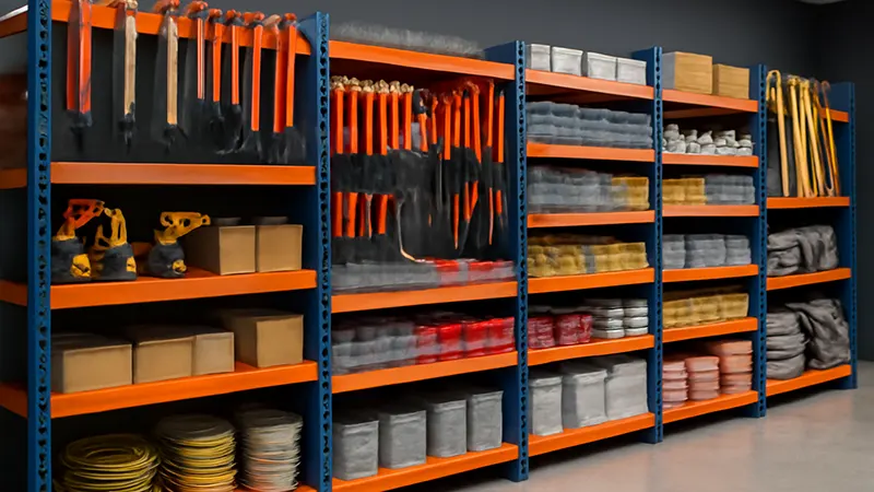 بهترین قفسه بندی فروشگاه ابزار و مصالح 1 قفسه بندی فروشگاه ابزار