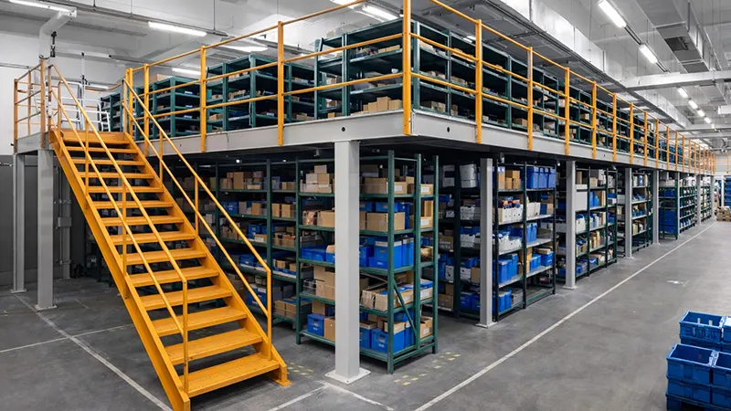 قفسه بندی نیم طبقه